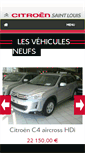 Mobile Screenshot of citroen-saintlouis.com